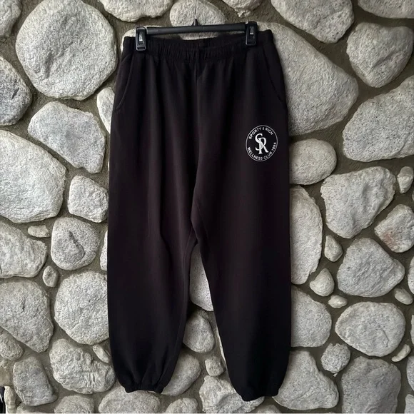Sporty & Rich Black Wellness Club 1994 Sweatpants